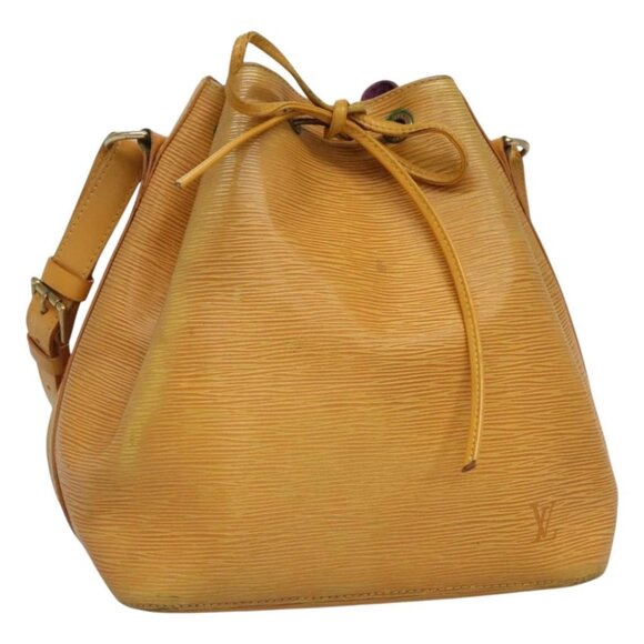 LOUIS VUITTON Epi Petit Noe Shoulder Bag Yellow M44109 LV Auth EC352 - Picture 1 of 15